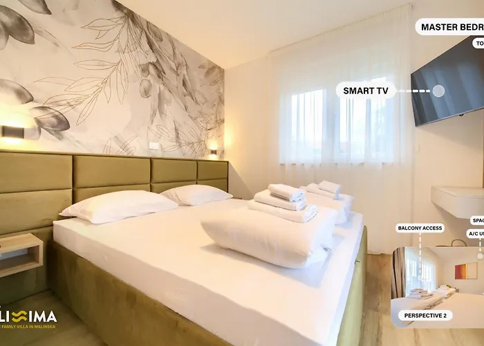 Vila Villa Bellissima Malinska - Privater Pool, 4 Schlafzimmer, Ruhige Lage