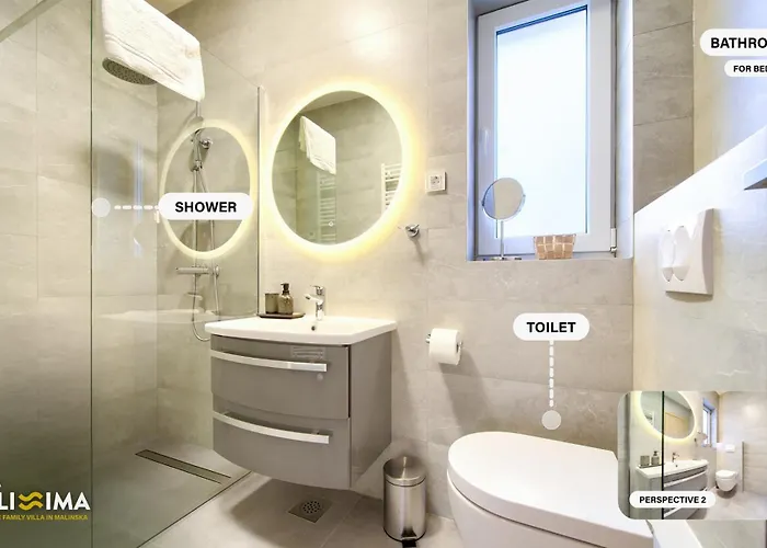 Villa Bellissima Malinska - Privater Pool, 4 Schlafzimmer, Ruhige Lage