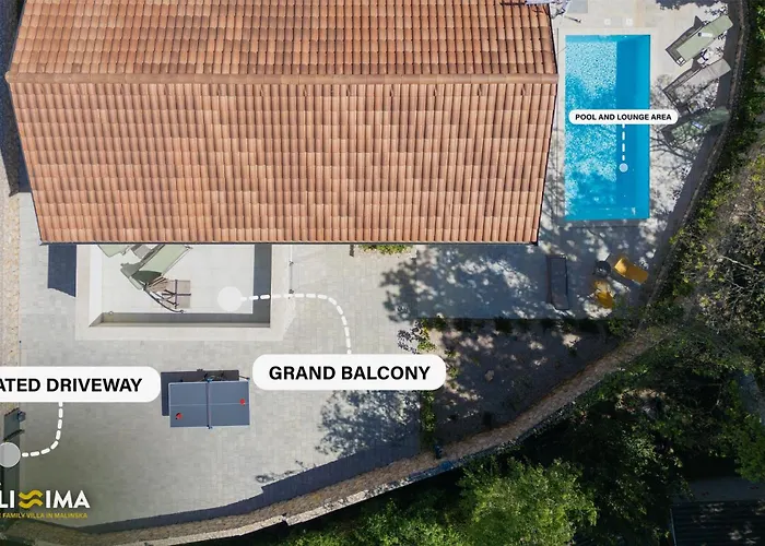 Villa Bellissima Malinska - Privater Pool, 4 Schlafzimmer, Ruhige Lage 马林斯卡